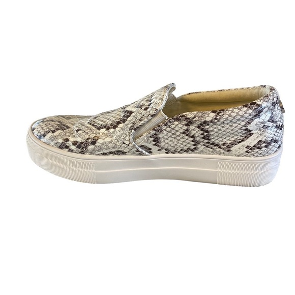 Steve Madden Women's Gills‎ Classic Slip-On Fashion Sneaker, Bone Snake 6.5 - Picture 9 of 10